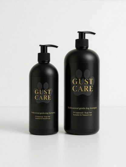 Étiquette shampoing chien Gust Care 5 L vue rapprochée