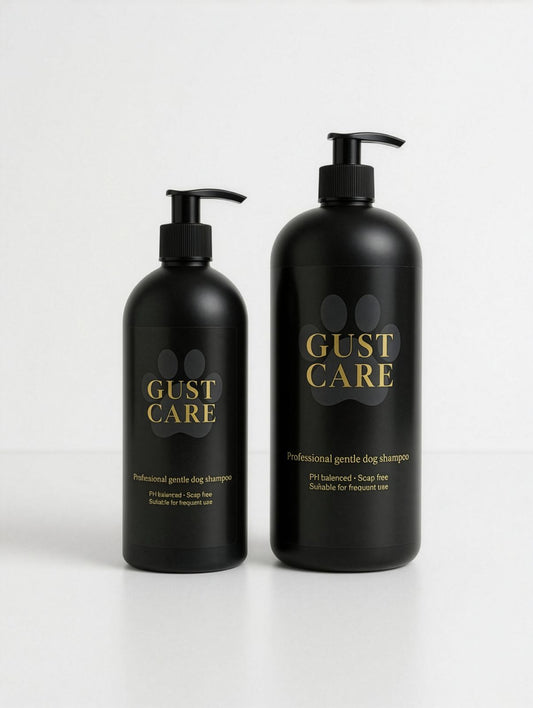 Étiquette shampoing chien Gust Care 5 L vue rapprochée