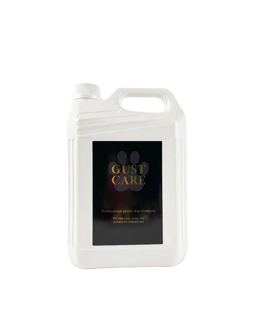 Bouteille shampoing chien Gust Care sans parfum 5 L format pro face avant